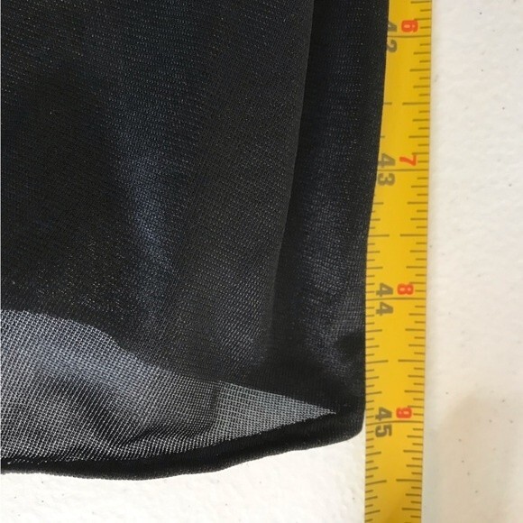 Vintage Cachet Lace Beaded Nightgown Slip Sexy Dress Black Women's Size Large - Picture 12 of 16